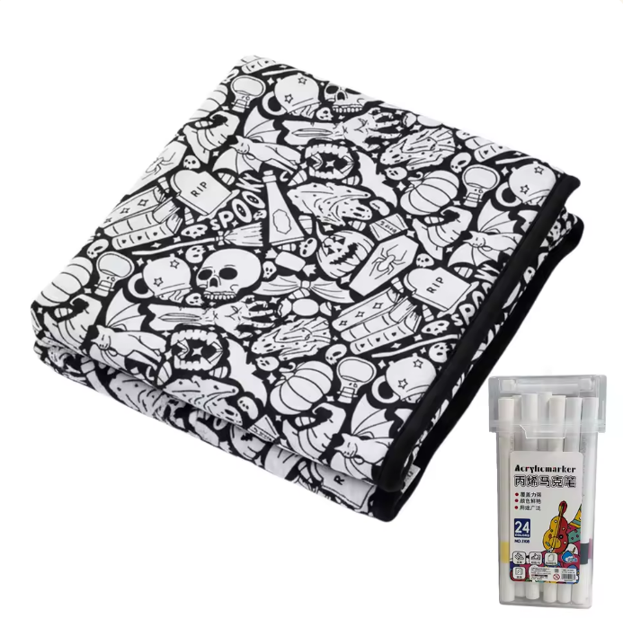 Halloween Coloring Blanket